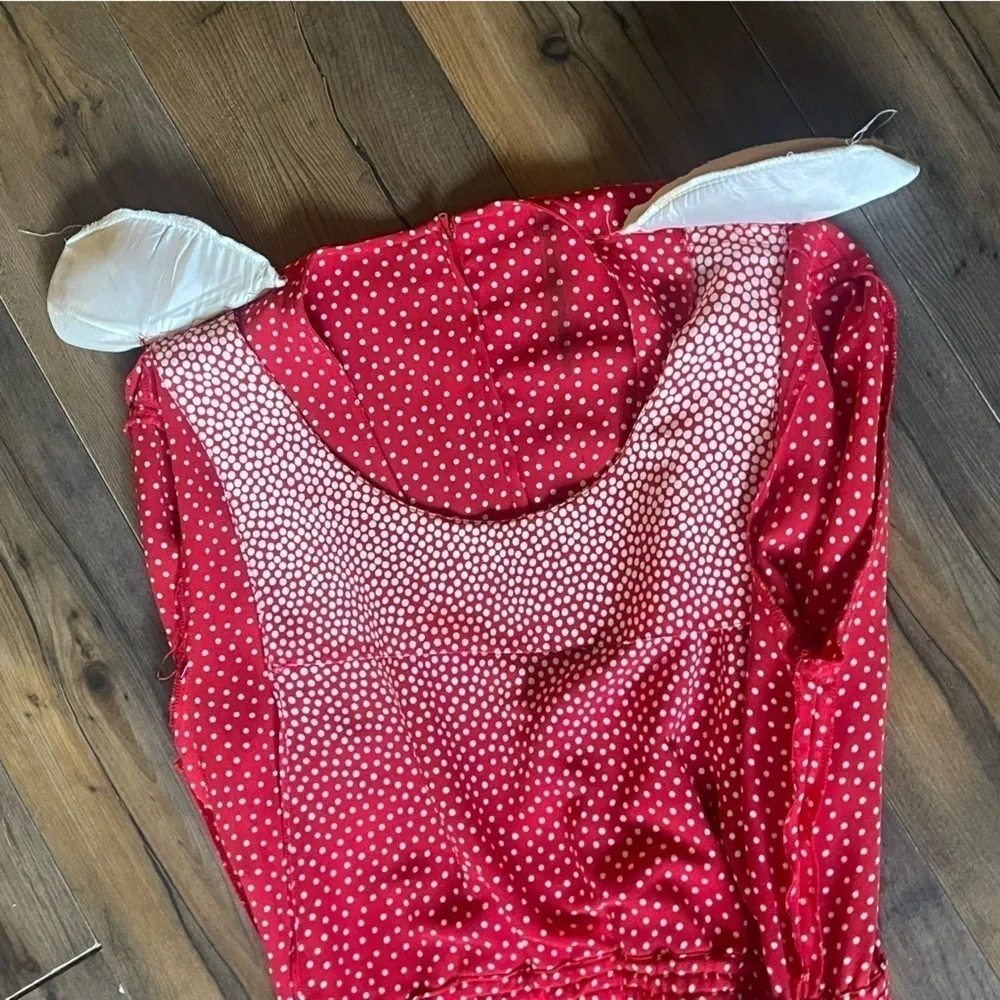 Liz Claiborne | Red and White Maxi w/ shoulder pads | size 6